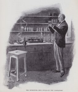 The detective, new style, in the laboratory by Albert Morrow