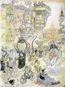 A modern city -style by Robida by Albert Robida