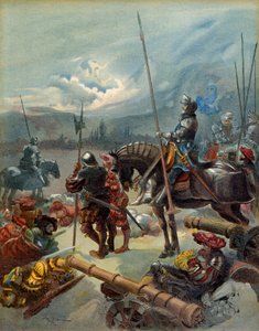 The Night of Marignan, Between 13 and 14 September 1515 by Albert Robida