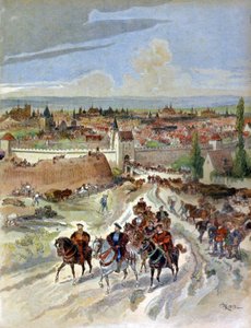Francois I Leaving Paris by Albert Robida