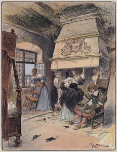 Illustration for Le Capitaine Bellormeau by and illustrated by A Robida by Albert Robida