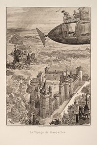 Illustration for Le vingtième siècle: La vie électrique by Albert Robida