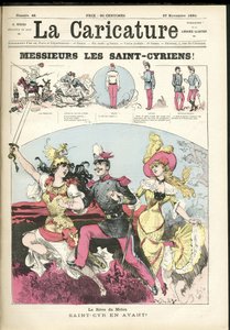 Illustration by Albert Robida for the Cover of La Caricature (1880)