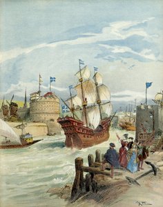 The French Fleet in Le Havre, by Decision of Francois I