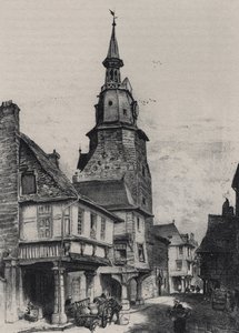 The belfry of Dinan - Old France - Brittany - text, drawings and lithographs, by Albert Robida (1848-1926) undated late 19th century