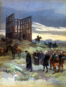 The hanging of superintendent Semblancay (1527) by Albert Robida