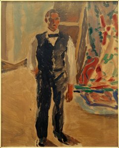 Self-Portrait in Shirt Sleeves by Albert Weisgerber
