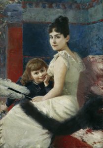Irene von Keller with Son Balthasar