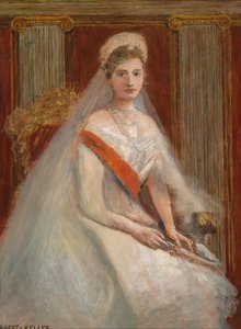 Portrait of Empress Alexandra Fyodorovna of Russia, the wife of Tsar Nicholas II