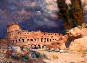 The Colosseum in a Storm by Alberto Pisa