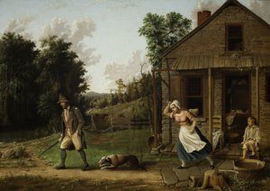 Rip Van Winkle Chased from Home by Dame Van Winkle by Albertus D.O Browere