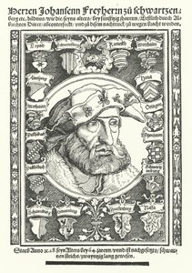 Johann of Schwarzenberg, German moralist, poet and reformer by Albrecht (after) Durer or Duerer