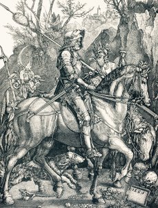 The Knight of Death, c.1880 by Albrecht (after) Durer or Duerer