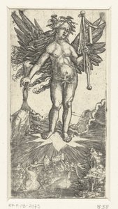 Allegorical Female Figure with Wings