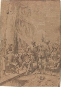 Christ Nailed to the Cross by Albrecht Altdorfer