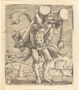 Hercules Bearing the Column of Gades by Albrecht Altdorfer
