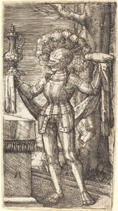 Knight in Armour with Bread and Wine by Albrecht Altdorfer