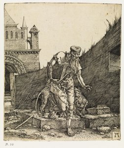 Saint Jerome Walking in a Churchyard, before 1519 by Albrecht Altdorfer