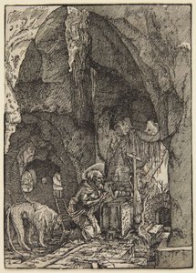 Saint Jerome in a Cave by Albrecht Altdorfer