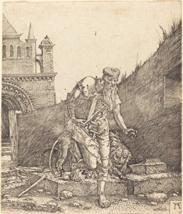 Saint Jerome in a Courtyard by Albrecht Altdorfer