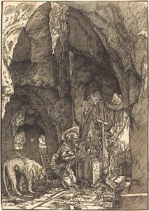 Saint Jerome in the Cave by Albrecht Altdorfer