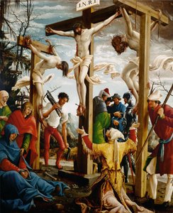 Sebastian Altar, Right Inner Wing, Crucifixion by Albrecht Altdorfer