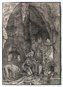 St. Jerome in the Cave by Albrecht Altdorfer