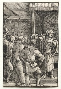The Fall and Redemption of Man: Christ before Caiaphas by Albrecht Altdorfer