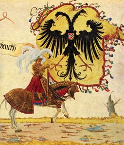 Triumphal Procession of Emperor Maximilian, Scene: Imperial Banner and Sword (detail) by Albrecht Altdorfer