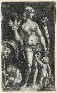 Venus between Two Cupids