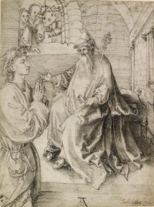 A Youth kneeling before a Potentate by Albrecht Dürer