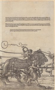 Alacritas, Plate 4 of the Series "The Great Triumphal Chariot" by Albrecht Dürer