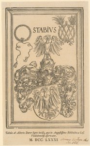 Allegory with the Coats of Arms of the Empire and the City of Nuremberg by Albrecht Dürer