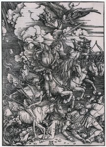 Apocalyptic Riders, III. Figure, Plate 5 from the series "The Apocalypse" by Albrecht Dürer