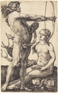 Apollo and Diana by Albrecht Dürer