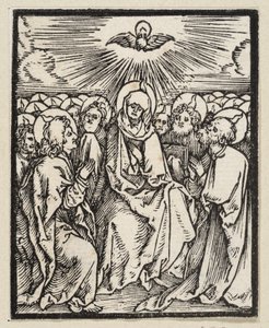 Outpouring of the Holy Spirit (from: Postilla, 43 Woodcuts) by Albrecht Dürer