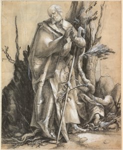 Bearded Saint in a Forest by Albrecht Dürer