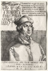 Cardinal Albrecht of Brandenburg - The Small Plate by Albrecht Dürer