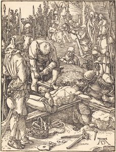 Christ Nailed to the Cross by Albrecht Dürer