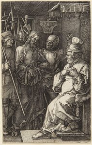 Christ before Pilate (from the Engraved Passion) by Albrecht Dürer
