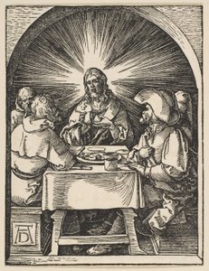 Christ in Emmaus, from "The Small Passion" by Albrecht Dürer