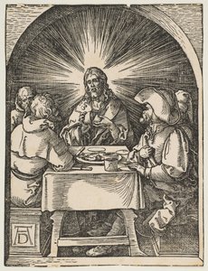 Christ in Emmaus, from The Small Passion, ca. 1510 by Albrecht Dürer