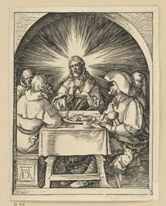 Christ at Emmaus (Small Passion) by Albrecht Dürer