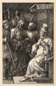 Christ before Caiaphas (Engraving Passion) by Albrecht Dürer