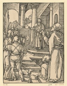 Christ before Pilate (Small Passion) by Albrecht Dürer