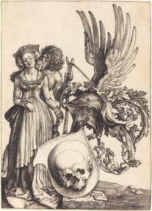 Coat of Arms with a Skull by Albrecht Dürer