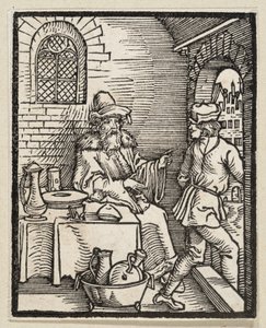 The Feast Without Guests (from: Postilla, 43 Woodcuts) by Albrecht Dürer