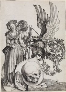 The Coat of Arms with the Skull by Albrecht Dürer
