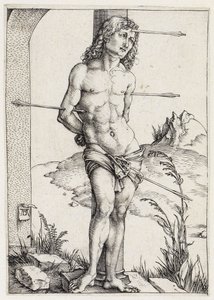 Saint Sebastian at the Column by Albrecht Dürer
