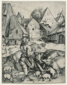 The Prodigal Son Tending the Swine by Albrecht Dürer